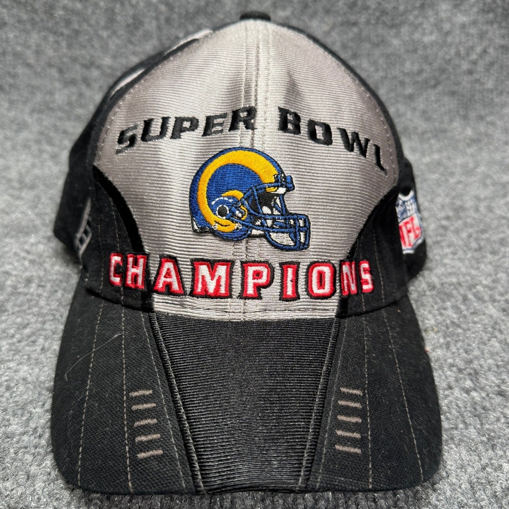 Super Bowl XXXIV St Louis Rams Puma Baseball Cap Mens One Black Grey 2000